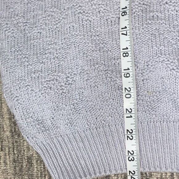 VTG Izod Womens Large Pullover Knit Sweater Light Blue Long Sleeve Crewneck USA - Picture 4 of 6